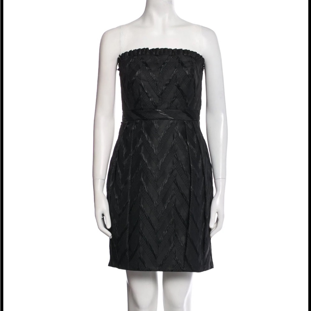 Black Alice and Olivia Strapless Mini Dress Sz M